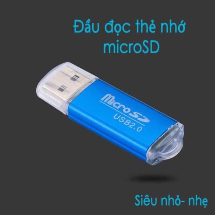 Đầu đọc thẻ nhớ micro SD tốc độ cao, vỏ nhôm siêu nhẹ-Chất lượng