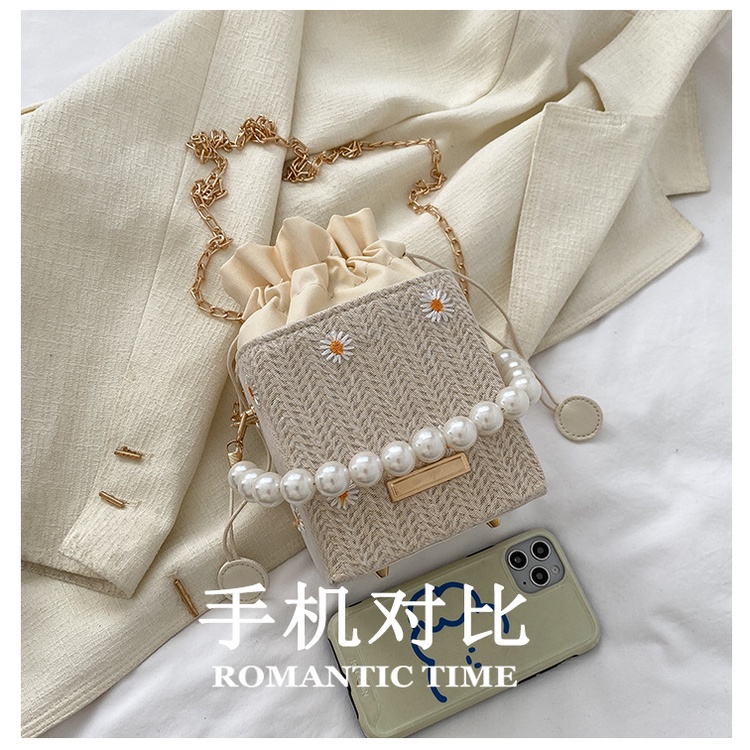 Túi Xách Nữ Đan Rơm Thủ Công Thời Trang Hàn Quốc 2021