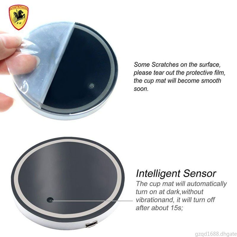 Set 1/2 Đế Lót Cốc Có Đèn LED Thay Thế Màu Sắc Thay Thế Cho Xe Hơi Volkswagen