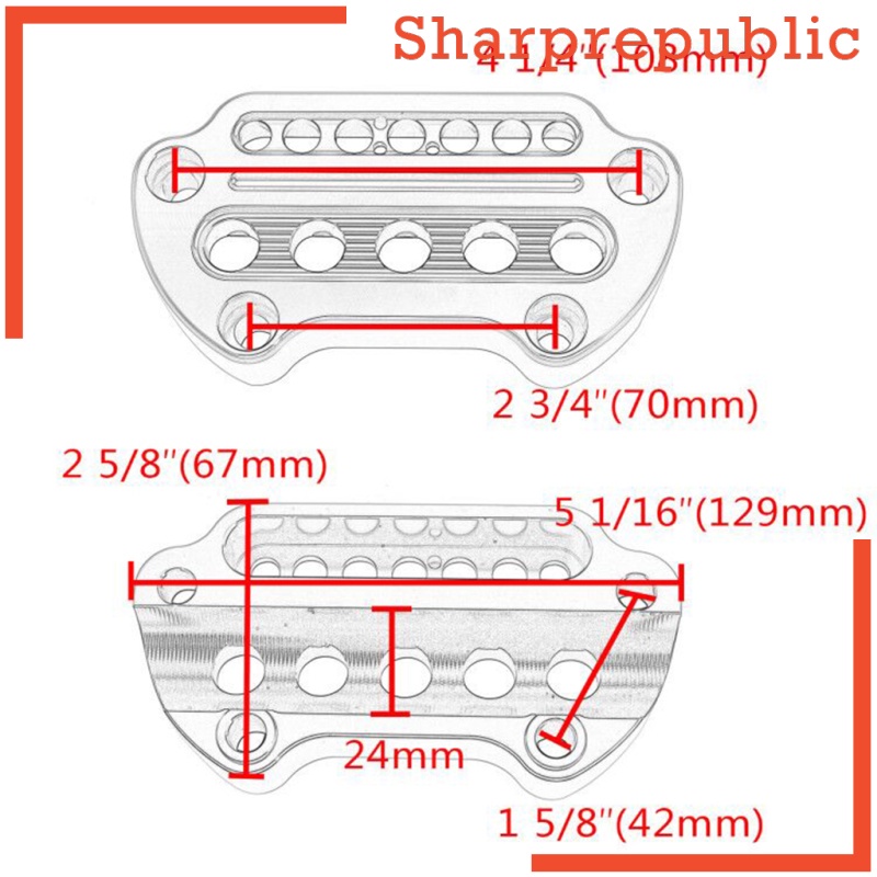 [SHARPREPUBLIC] Motorcycle Indicator Lamp Handlebar Top Clamp for Harley Sportster   New | BigBuy360 - bigbuy360.vn