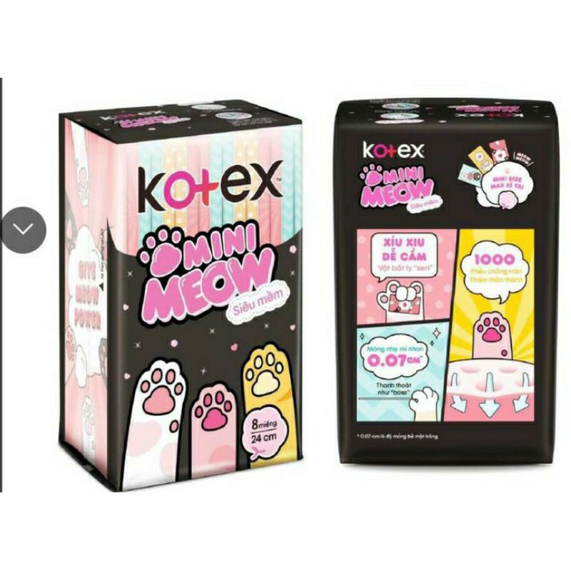 Băng vệ sinh Kotex Mini Meow