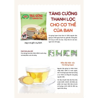 [Date: tháng 1/2025] Trà gừng hoà tan Super 400g