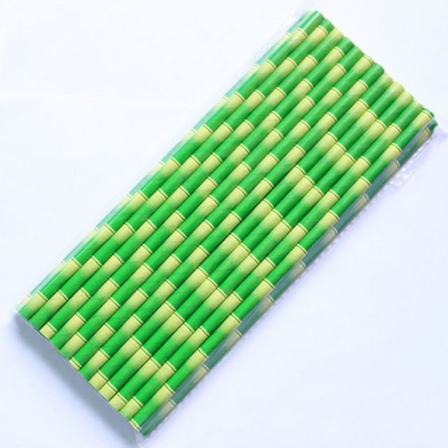 Bộ 25 ống hút giấy thân thiện môi trường.