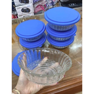 Bát loa thủy tinh Ensure loại nhỏ có nắp