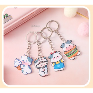 Móc Khóa Bò Sữa Cute