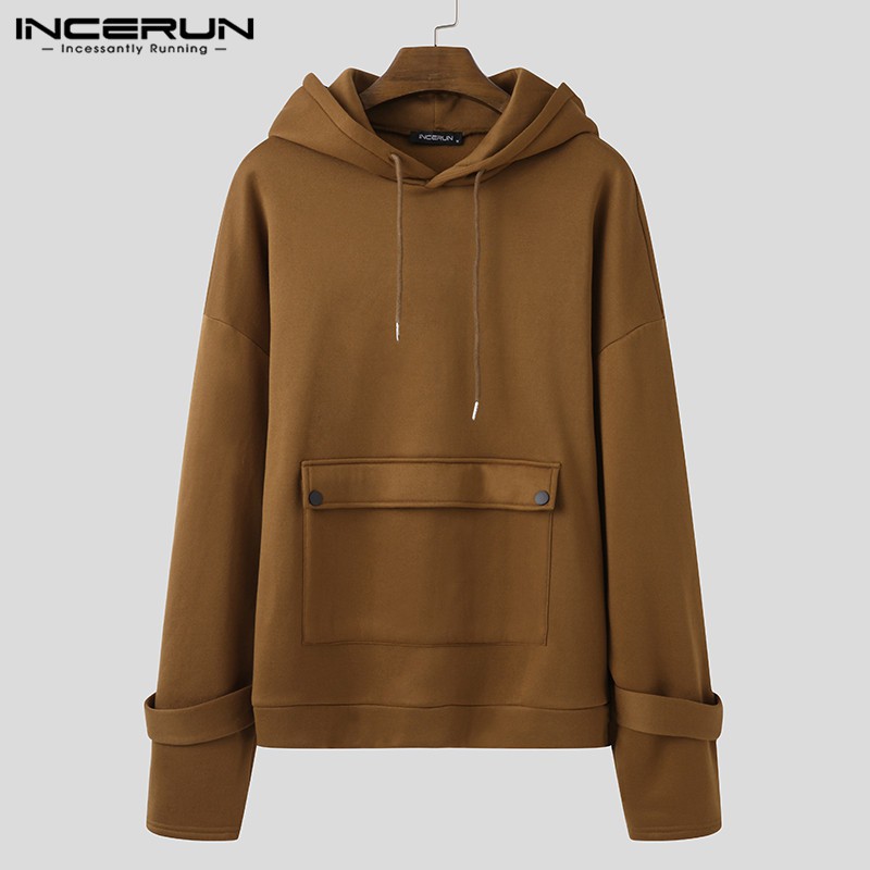 Áo Hoodies INCERUN Hợp Thời Trang Dành Cho Nam