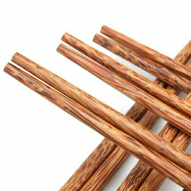 [Gỗ quê hương Bến Tre]  Combo 10 đôi đũa làm bằng gỗ dừa siêu bền