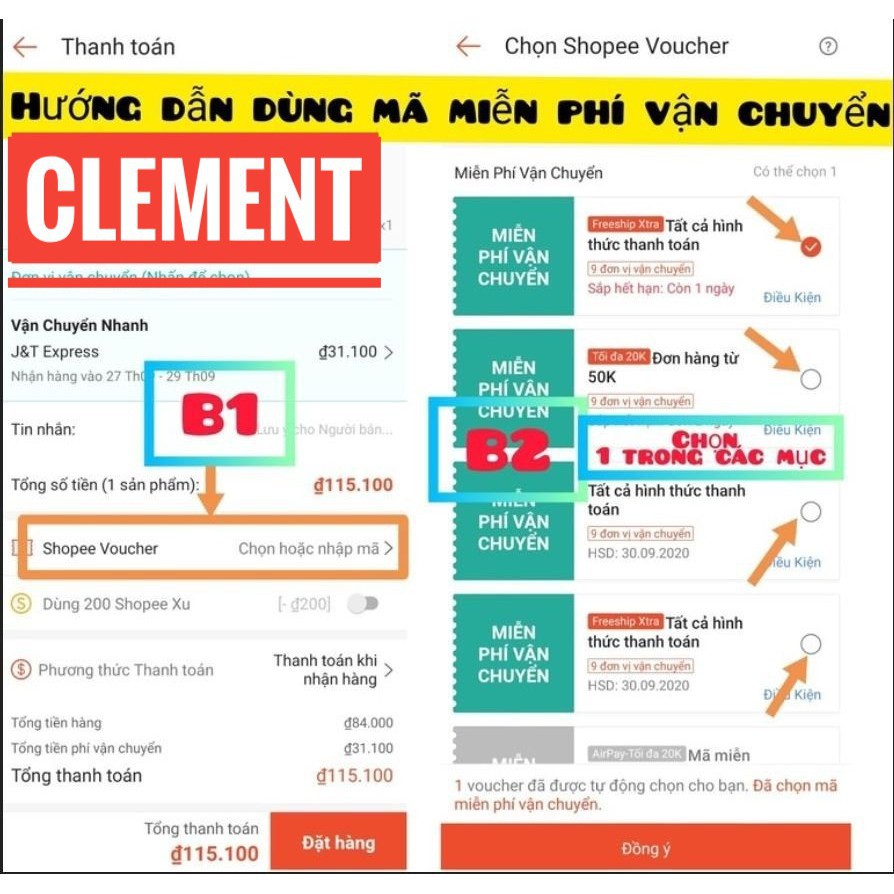 Ví nam đựng điện thoại Clément – CLM2_011 – BH 12 tháng - Full box