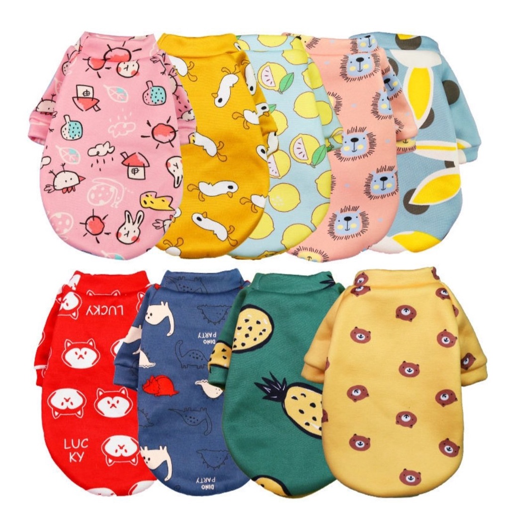 [HCM-Hỏa Tốc] Áo nỉ có tay cho chó mèo, áo poodle 5 size siêu nhỏ, trung, siêu bự- Hàng xuất siêu xịn