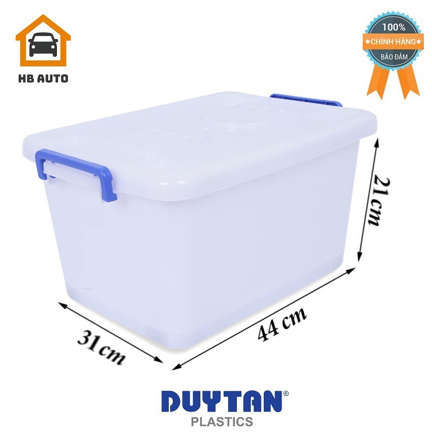 Thùng Nhựa Đựng Vật Dụng Gia Đình Duy Tân Có Bánh Xe 15L (44 x 31 x 21 cm) No.749