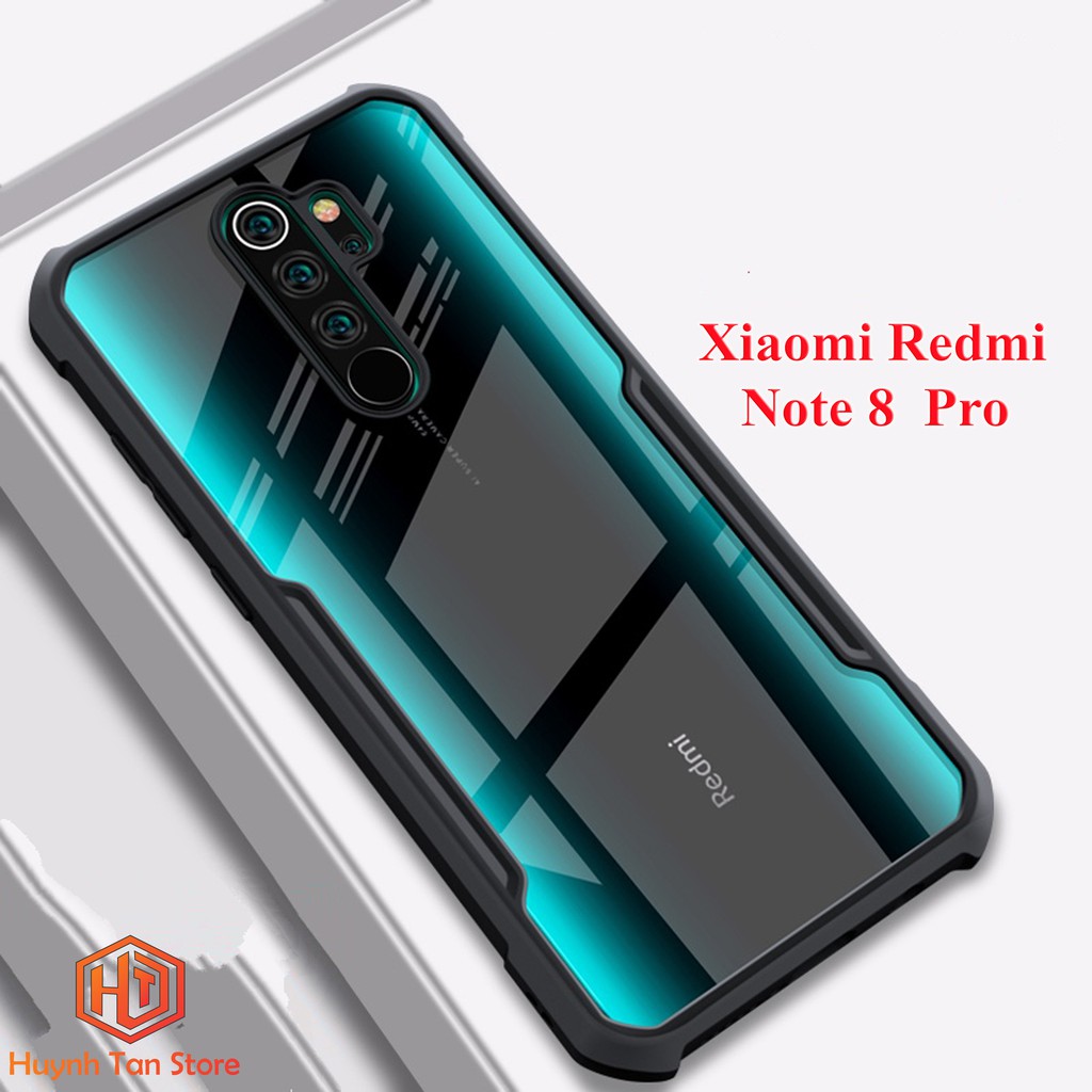 Ốp lưng Xiaomi Redmi Note 8 Pro trong suốt chống sốc cao su chính hãng XUNDD