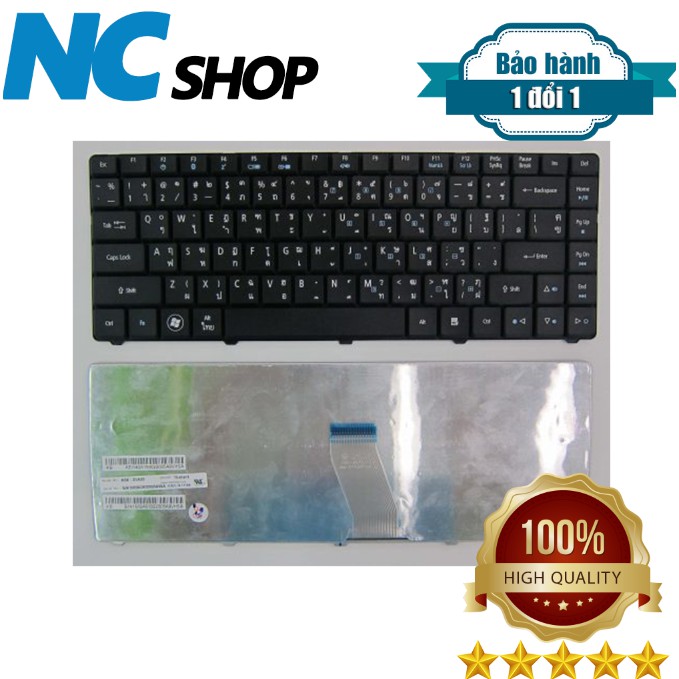 Bàn phím laptop Acer eMachines E520 E720 D525 D725, Aspire 4332 4732 – D525/D725 ĐEN