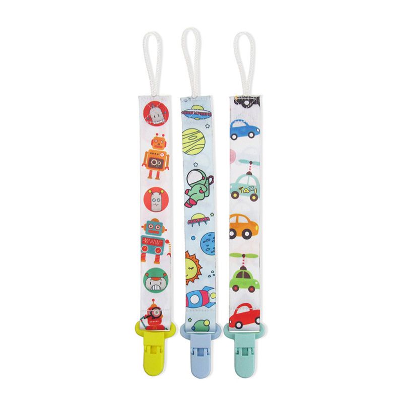 Dây Kẹp Núm Vú Giả Họa Tiết Hoạt Hình Chim Trái Cây Dễ Thương Cho Xe Hơi