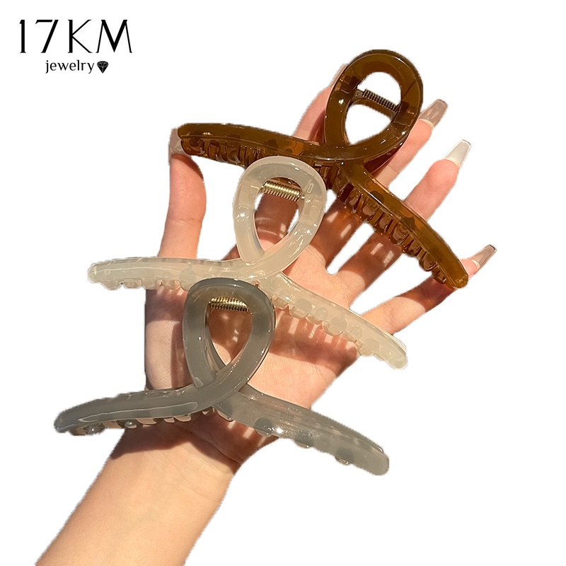 Kẹp tóc nhựa 17KM 12.5cm thời trang thanh lịch