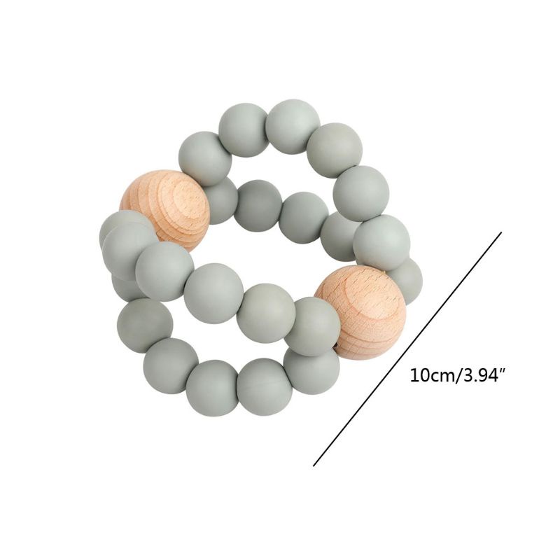 Đồ Chơi Lục Lạc Bằng Silicone Dành Cho Bé Mọc Răng