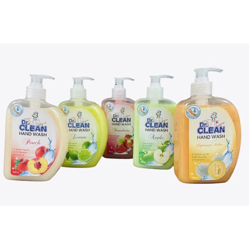 (500ml) Sữa Rửa Tay Dr. Clean kháng khuẩn các mùi