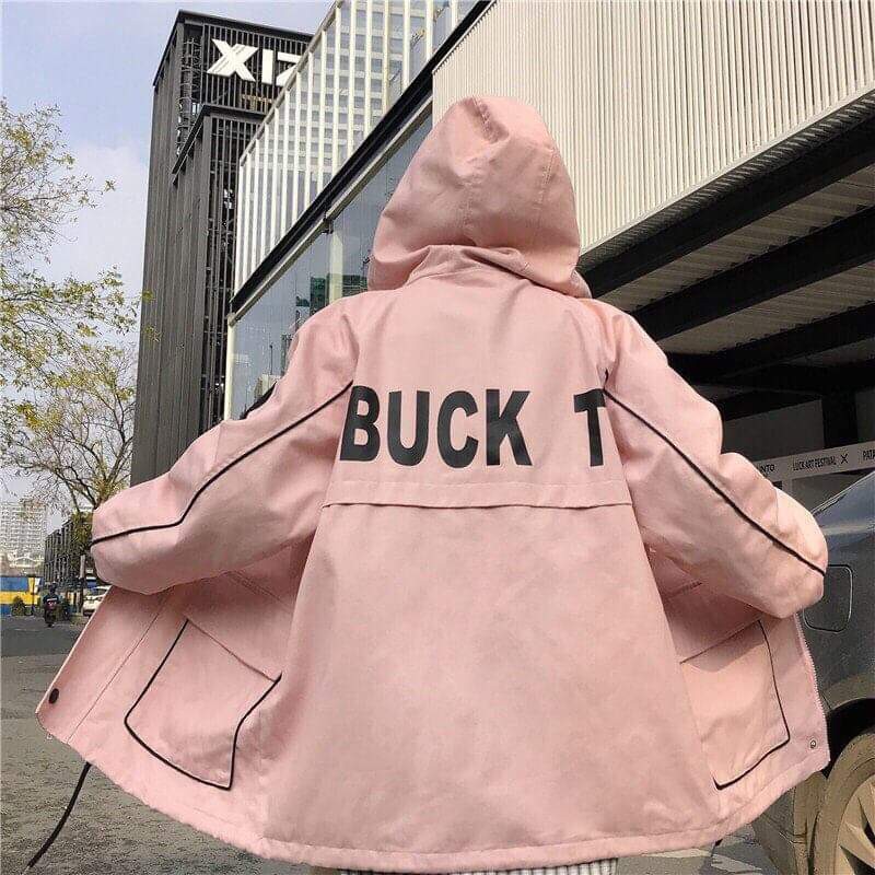 [ HÀNG SHOP NGẠI CHI!!! ] ÁO KHOÁC KAKI NAM NỮ UNISEX IN CHỮ BUCK T CỰC HOT ĐỦ MÀU