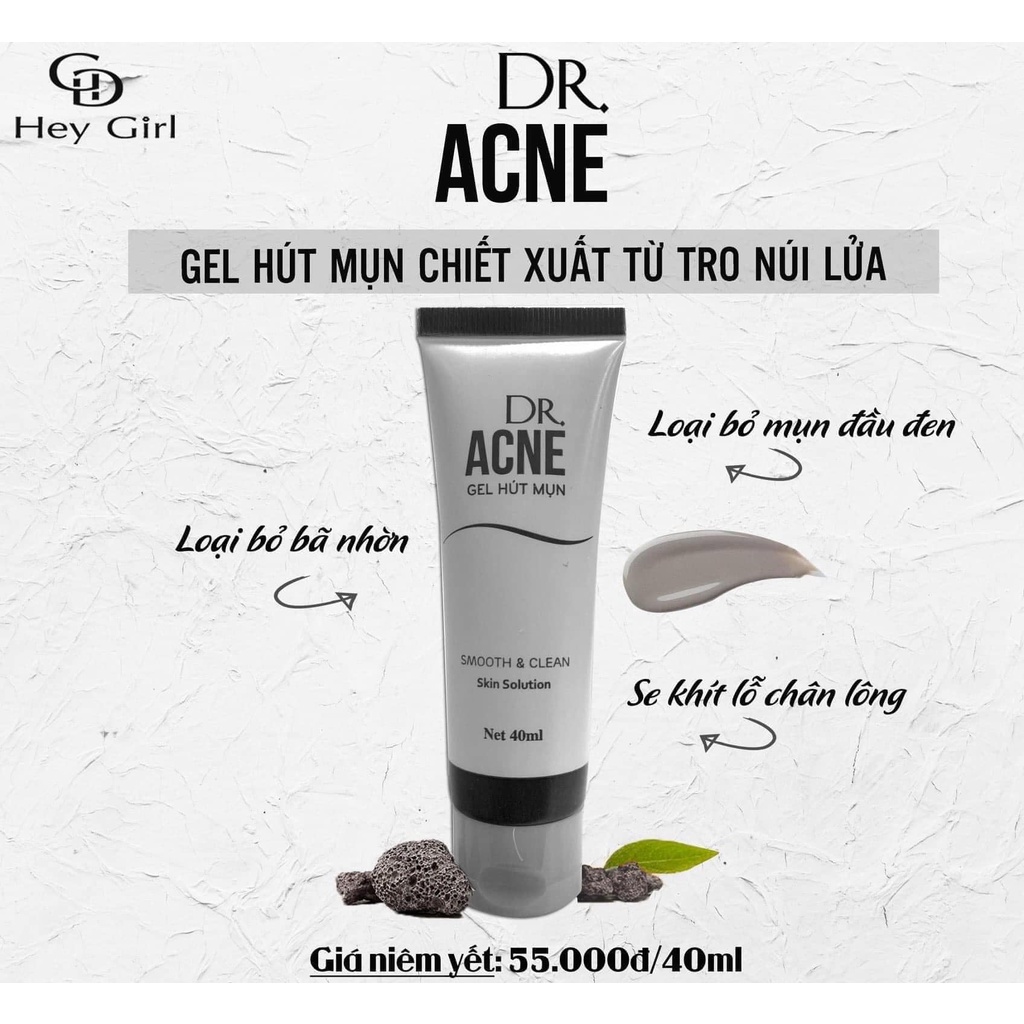 GEL HÚT MỤN TRO NÚI LỬA DR ACNE