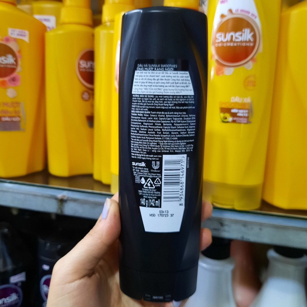 Dầu xả Sunsilk óng mượt rạng ngời 140g (143ml)