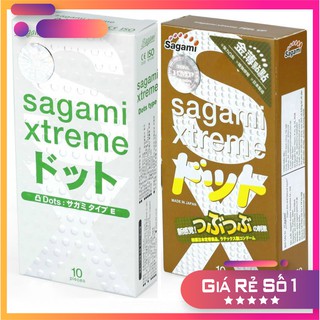 Combo bộ 2 hộp bao cao su Sagami Xtreme white và Xtreme Feel Up