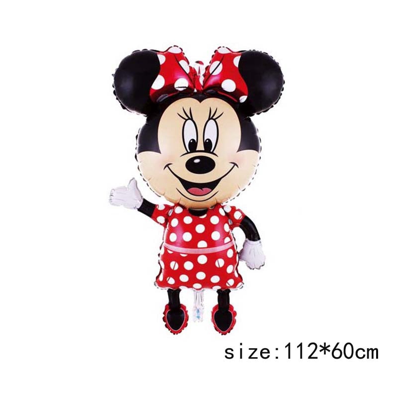 MINNIE 1 Bong Bóng Tráng Nhôm Hình Chuột Mickey Khổng Lồ Kích Thước 114cm