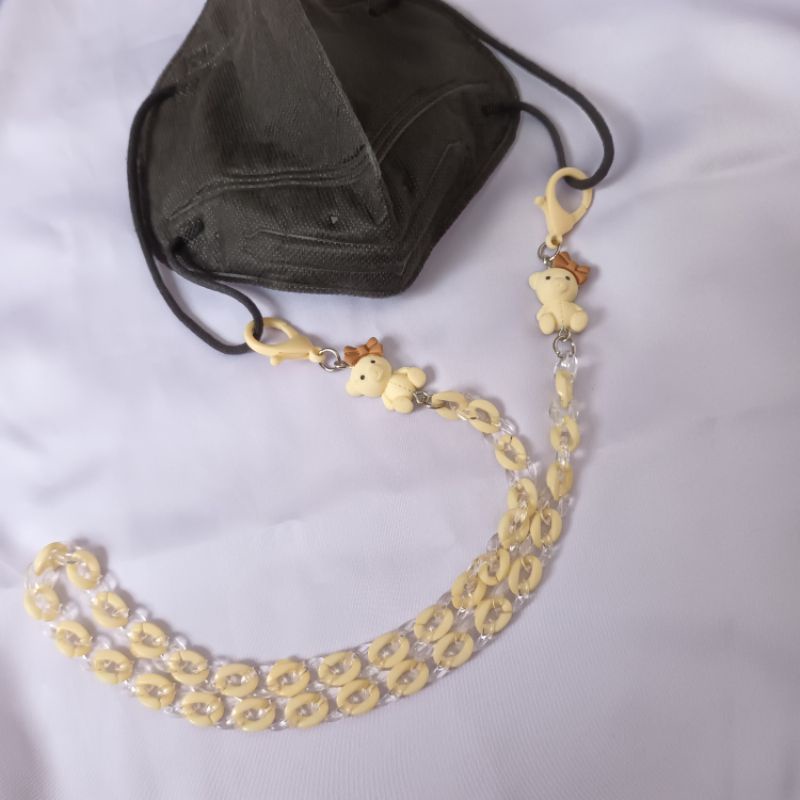 Dây đeo khẩu trang chống rớt kiểu Hàn hình gấu dễ thương mã DG23