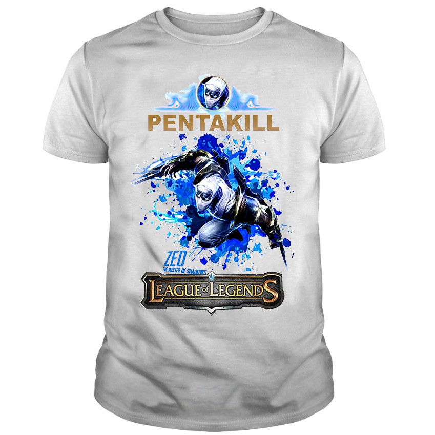 SALE- Áo Thun ZED PENTAKILL, Áo Thun LMHT ZED PENTAKILL Cao Cấp - LOL TSHIRT - áo HOT