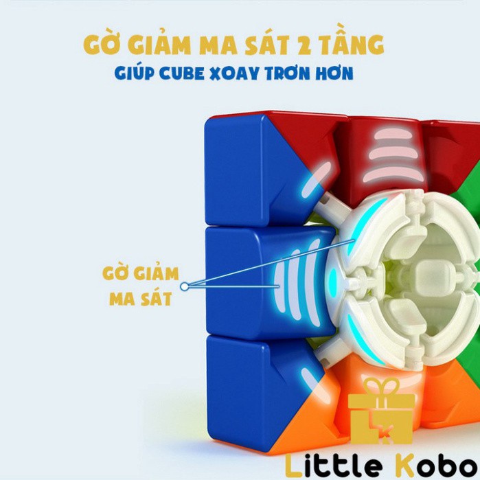 [người bán địa phương] Rubik 3x3 RS3M 2020 MF3RS3 M Rubic Nam Châm 3 Tầng Stickerless MF3RS V3 M (Hãng Mod)