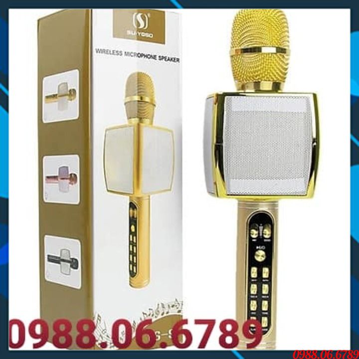 Míc Karaoke Cao Cấp YS91⚡FREE SHIP⚡có Nút ghi âm, phát đoạn đã ghi âm - Nút chỉnh Tone để giả giọng - có Hiệu ứng vỗ tay