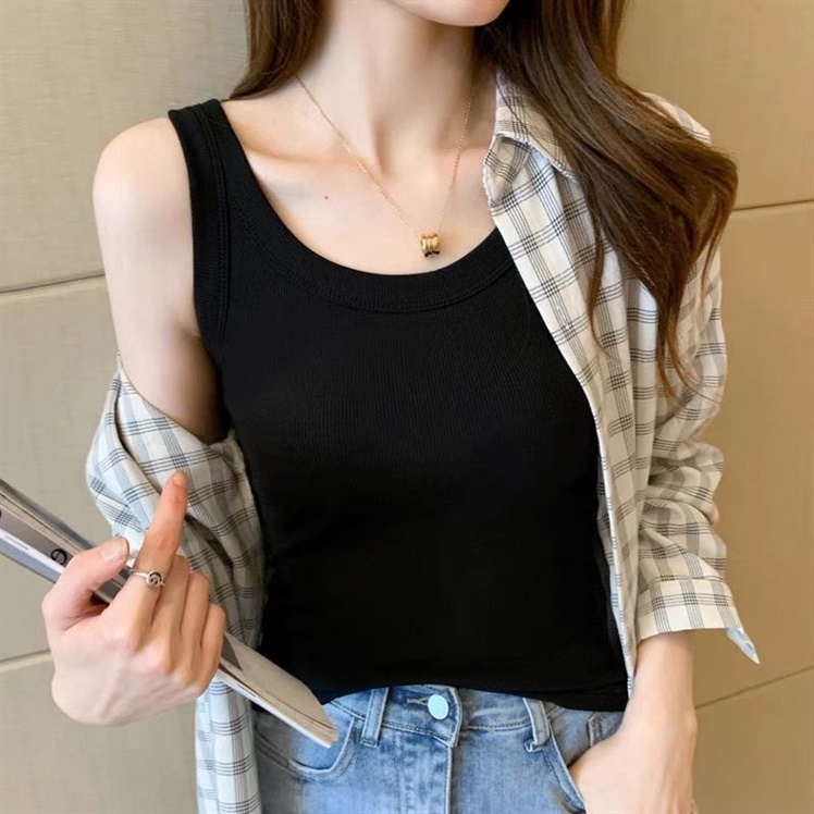 Áo Croptop BA LỖ DÁNG DÀI Nữ Trơn Ôm Body Chất Tốt, Áo CRT Kiểu nữ ôm thun gân mềm mát GOVA