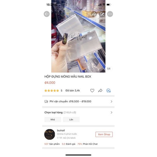 HỘP ĐỰNG NAIL BOX