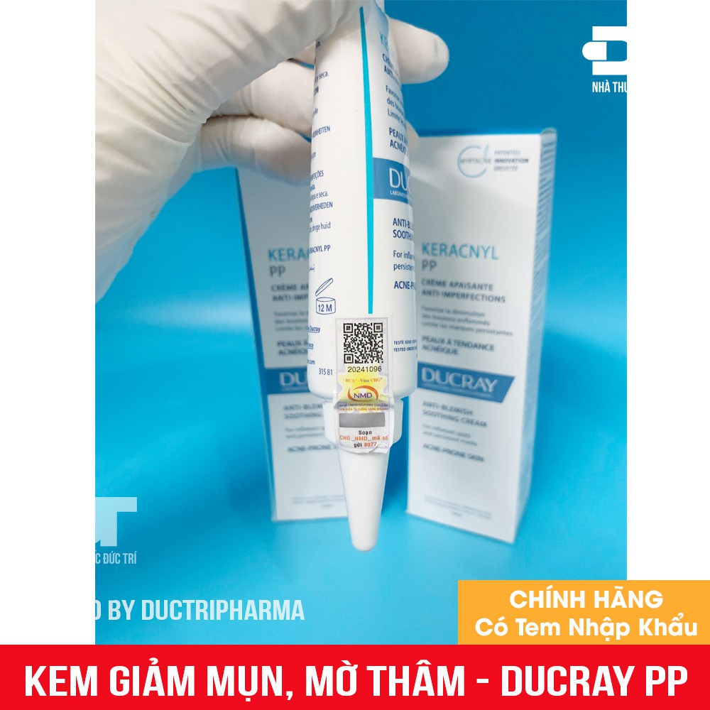 [NHẬP KHẨU] Kem hỗ trợ giảm mụn trứng cá DUCRAY Keracnyl PP Anti-Blemish Soothing Cream Ducray 30ml