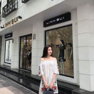 Váy Hoa Trễ Vai