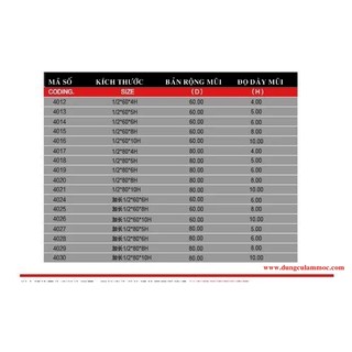 Mũi cuốc 6 cánh Tideway - 1 mũi