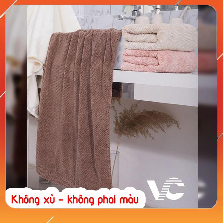 Khăn Tắm Lông Cừu Cao Cấp - Khăn Lau Người Kháng Khuẩn, Mềm mịn, Thấm hút, Không xù lông. KT 70*140 cm.