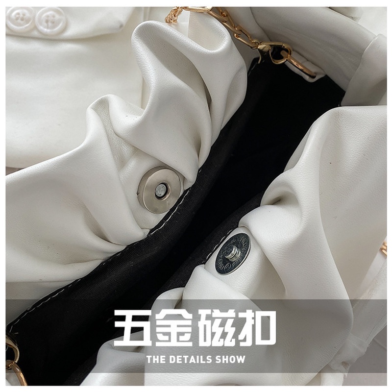 Túi Đeo Vai Hình Đám Mây Đính Nơ Màu Trơn Đơn Giản NB00029