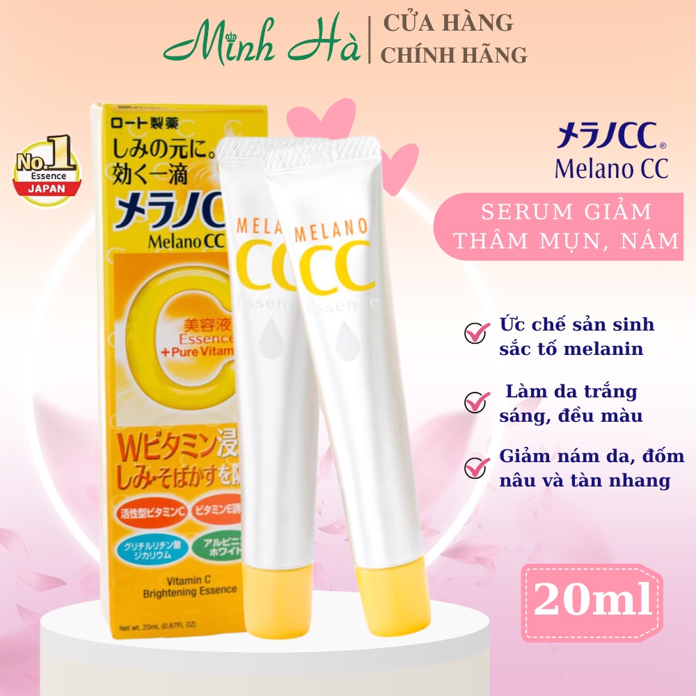 Serum vitamin C Melano CC Whitening Essence 20ml giảm thâm mụn, nám.