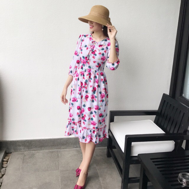 Đầm xoè lụa Thái Tuấn