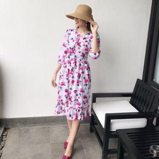 Đầm xoè lụa Thái Tuấn