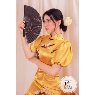 Bigsize Sườn xám thêu tết D681