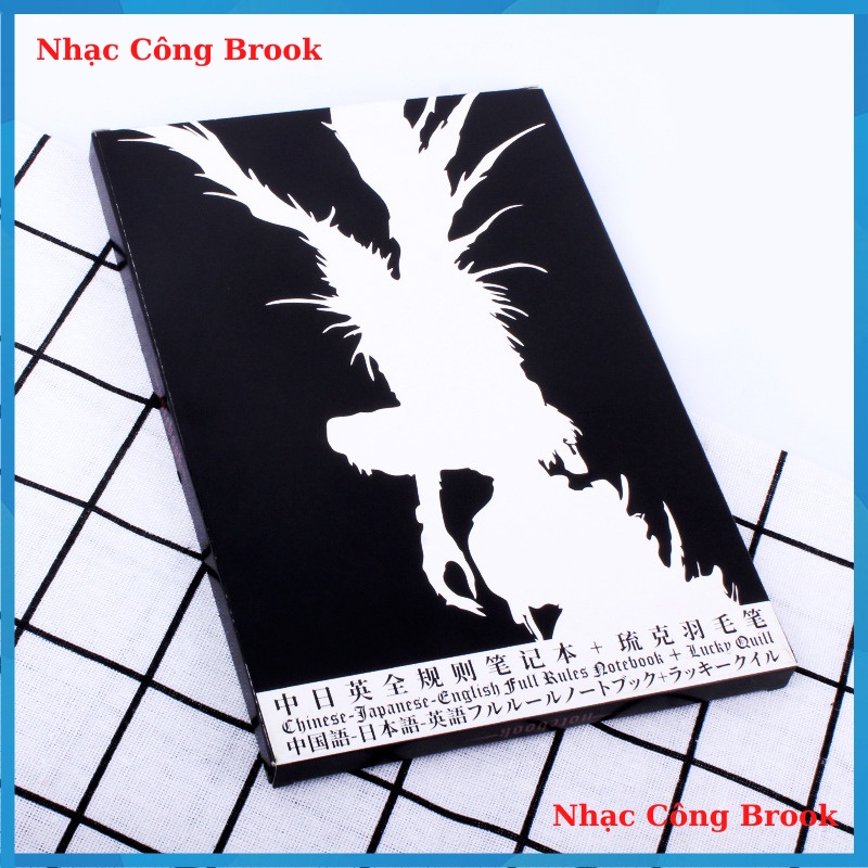 Sổ Tay Ghi Chú Death Note  Anime Manga Bìa Cứng Death Not Tặng Kèm Bút Lông
