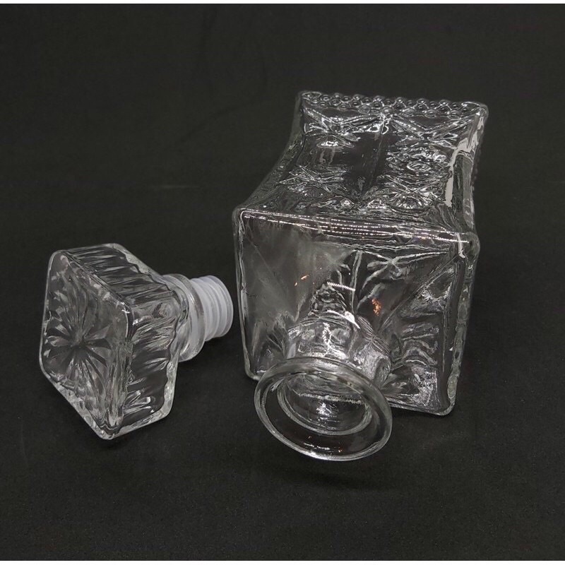 Bình Rượu Thuỷ Tinh Cao Cấp Mẫu Trụ Vát Eo 750ml. Mẫu số 3