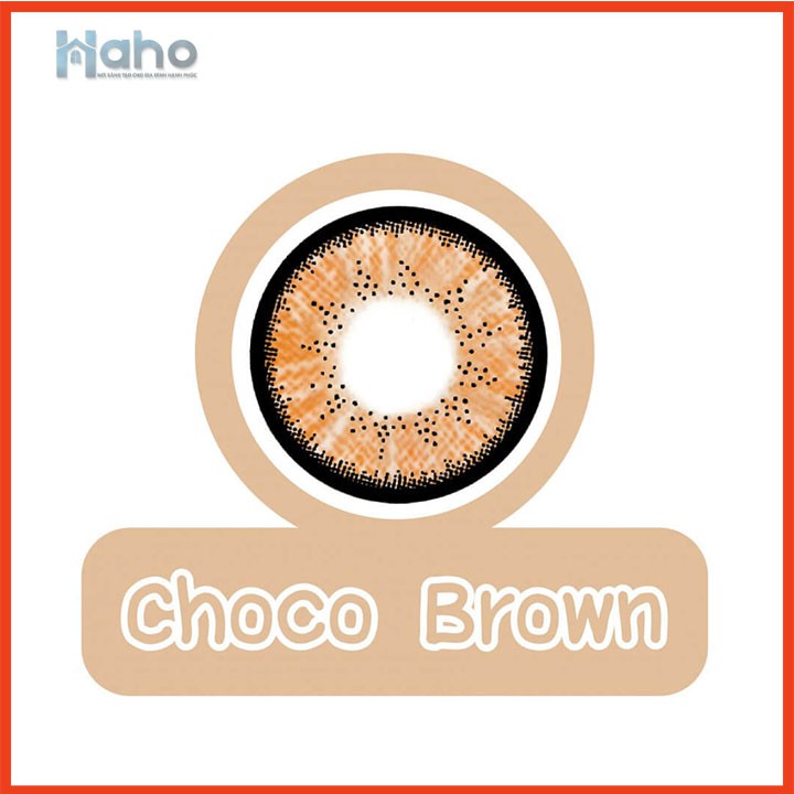 Lens màu 3 Tháng Maxim Colors - Màu CHOCO BROWN HaHo Chất Lượng Giá Rẻ Bền Đẹp An Toàn