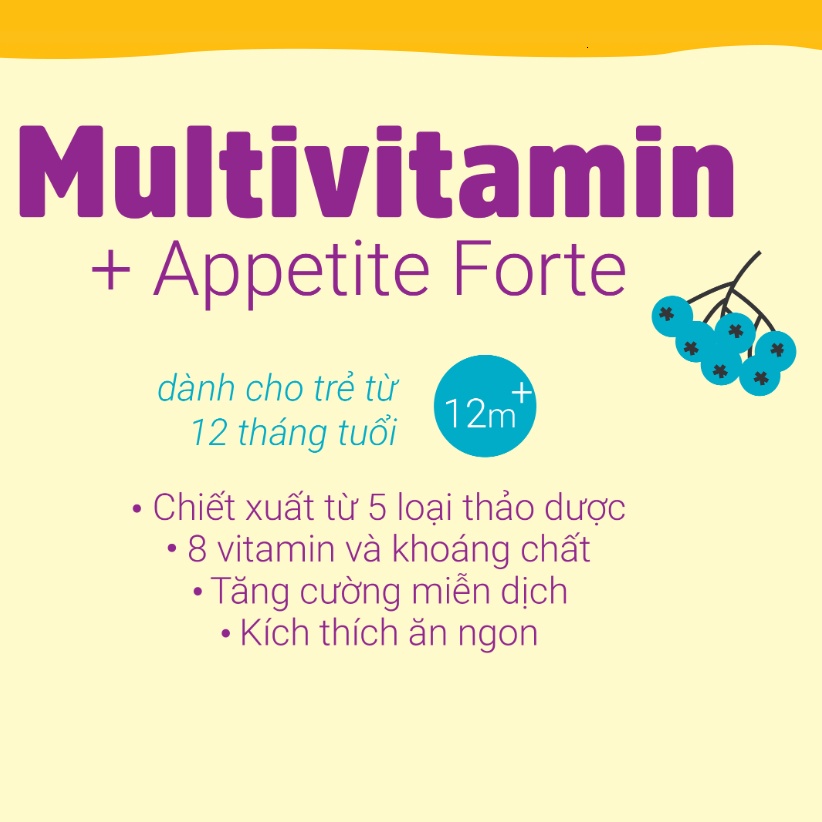 Siro ăn ngon Albavit nhập khẩu Ba Lan – Albavit Kids Multivitamin Appetite Forte 150ml