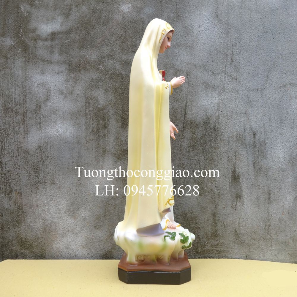 Tượng Đức Mẹ Fatima 50cm Composite