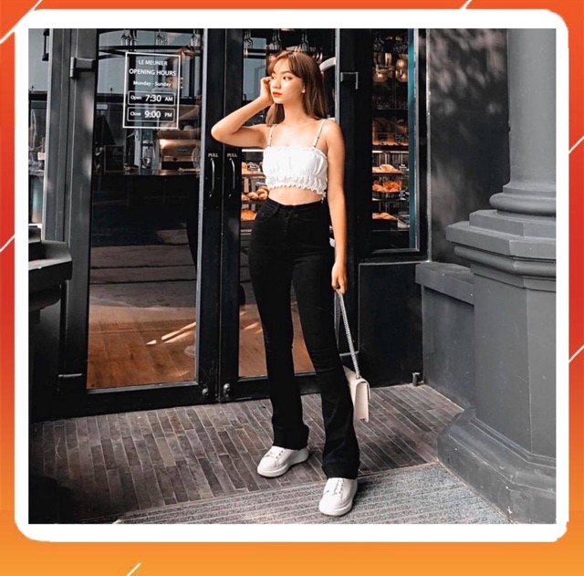 [XẢ KHO - GIÁ SỐC] Quần jean LOE trơn dáng dài lưng cao trên rốn co giãn tốt form chuẩn | BigBuy360 - bigbuy360.vn