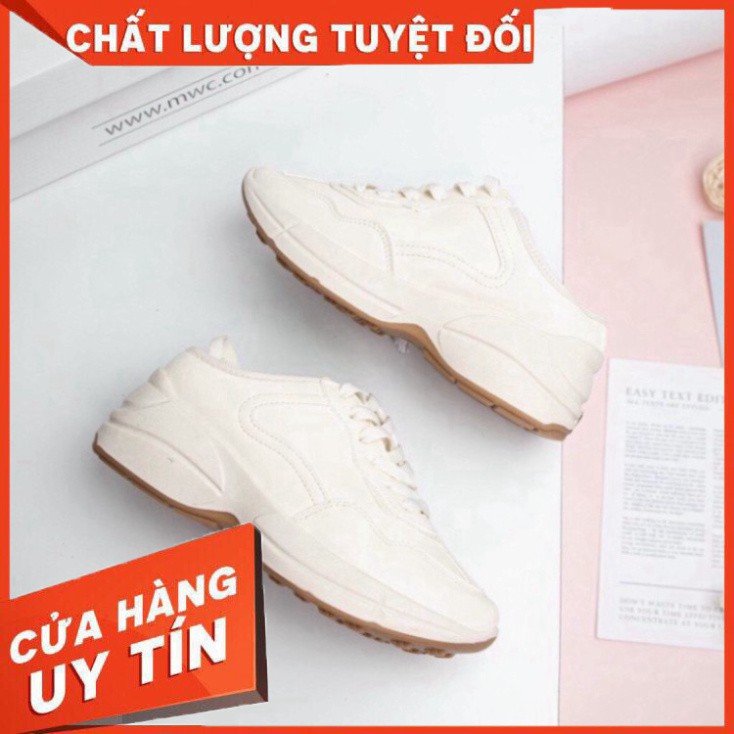 [FREE SHIP] Giày sục thể thao nữ GC thiết kế sang chảnh cao cấp màu trắng tinh khôi