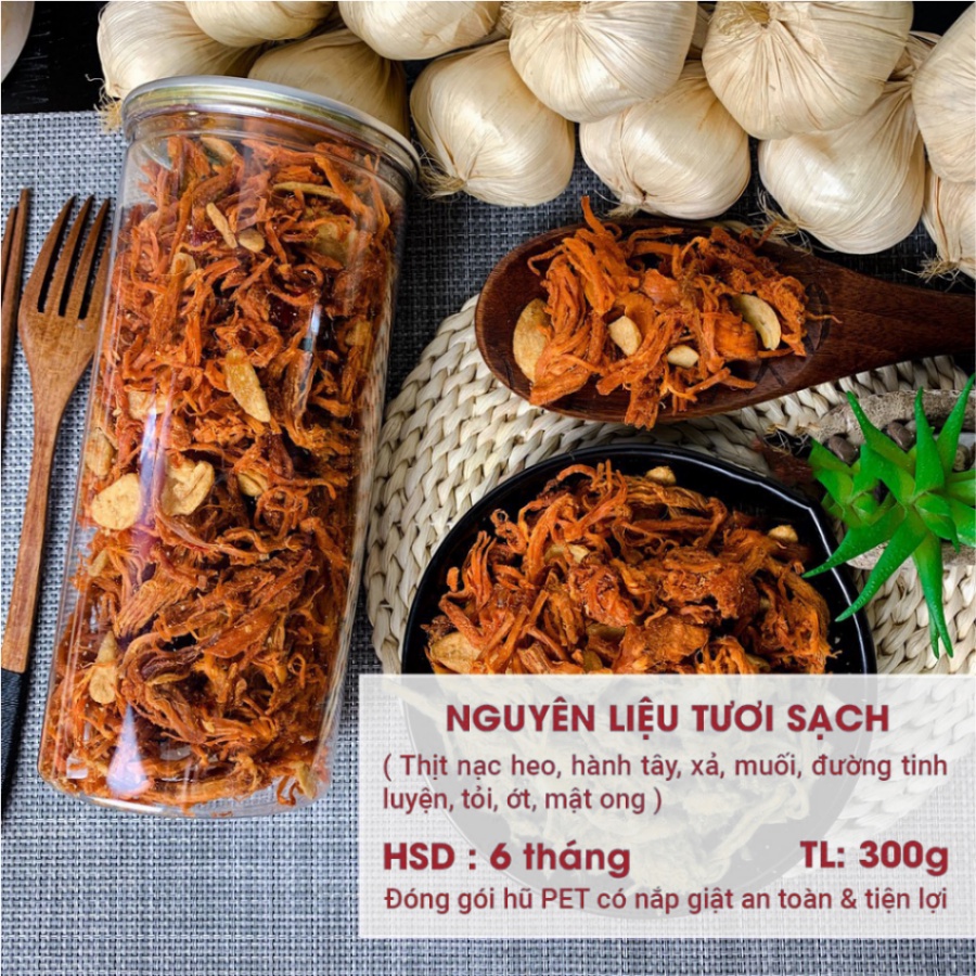 [Mã GROXUAN1 giảm 8% đơn 150K] Khô heo cháy tỏi 300G KIKIFOOD thơm ngon, đồ ăn vặt Việt Nam an toàn vệ sinh thực phẩm | WebRaoVat - webraovat.net.vn