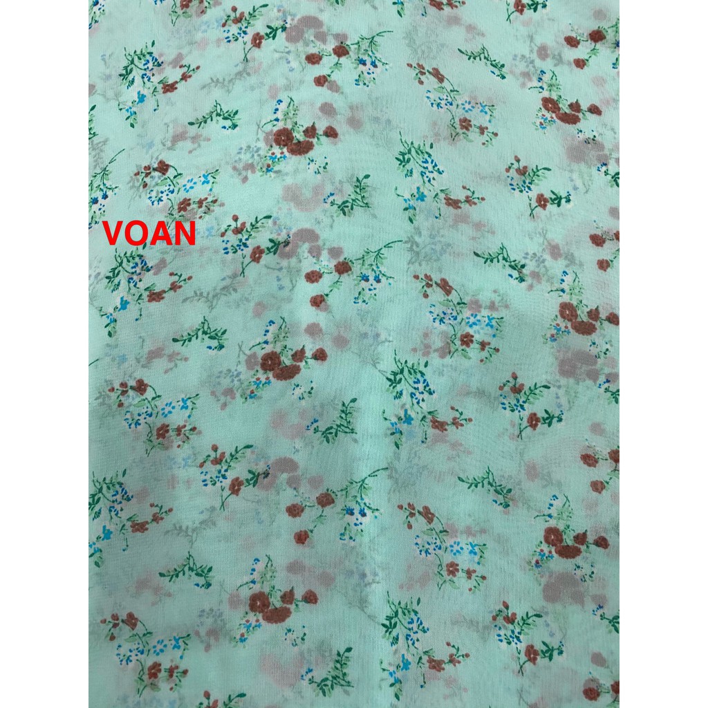 VẢI VOAN  HOA NHÍ - DÒNG VẢI THÔNG DỤNG - 1 MÉT X 1M5