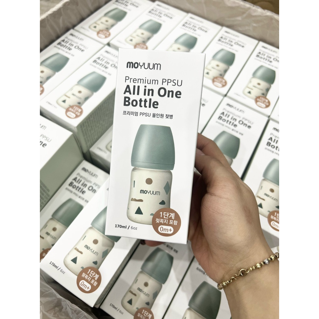 [Chính Hãng] Bình sữa Moyuum Hàn Quốc kèm núm cho bé phiên bản mây 170ml/270ml